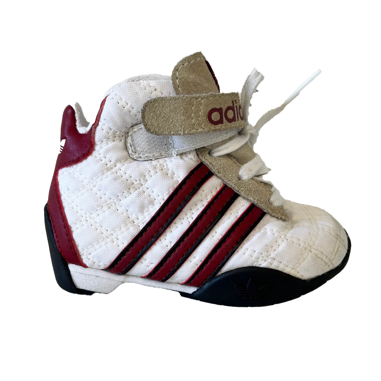 Adidas Unisex White | Red Sneakers Size: 4 Infant White | Red