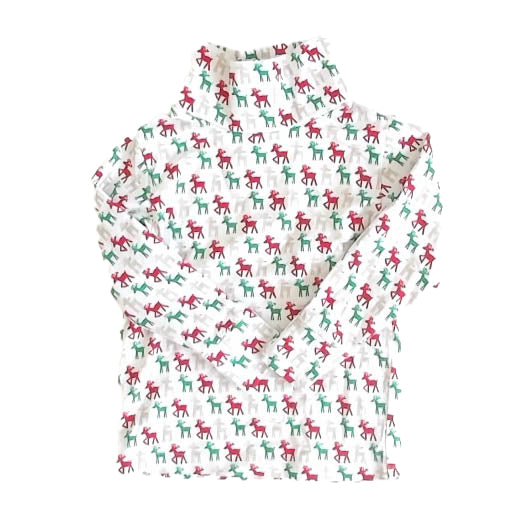 Eyelet & Ivy Boys White Reindeers Turtleneck Size: 2T White Reindeers