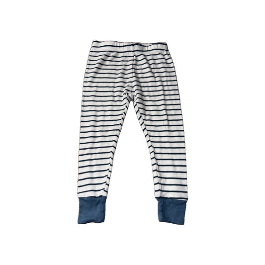 Little Planet Boys White | Royal Blue | Stripe Pajamas Size: 24 months White | Royal Blue | Stripe