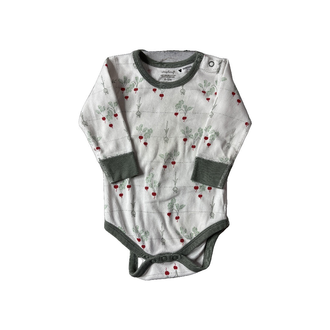 Sapling Unisex White | Sage Onesie Size: 6-12 months White | Sage