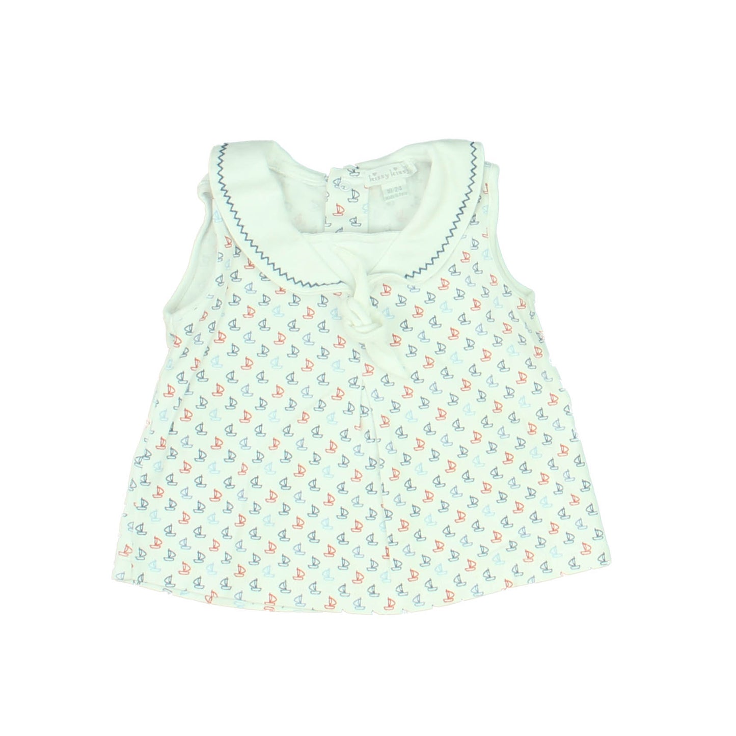 Kissy Kissy Girls White Sailboats Tank Top Size: 18-24 Months White Sailboats