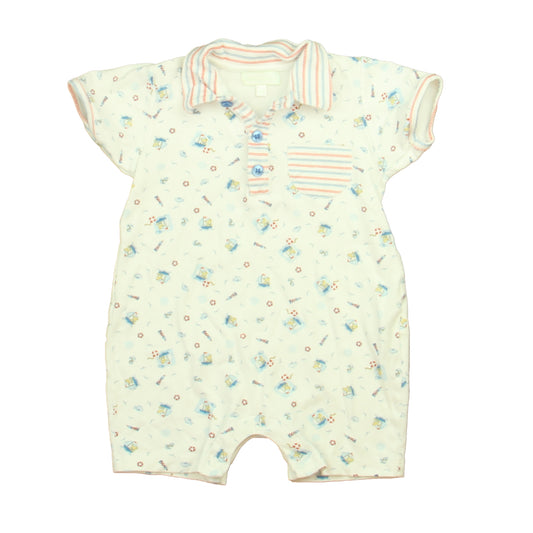 Baby Threads Boys White Sailboats Romper Size: 18 Months White Sailboats