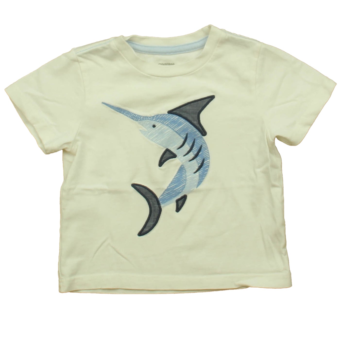 Gymboree Boys White Shark T-Shirt Size: 12-18 Months White Shark