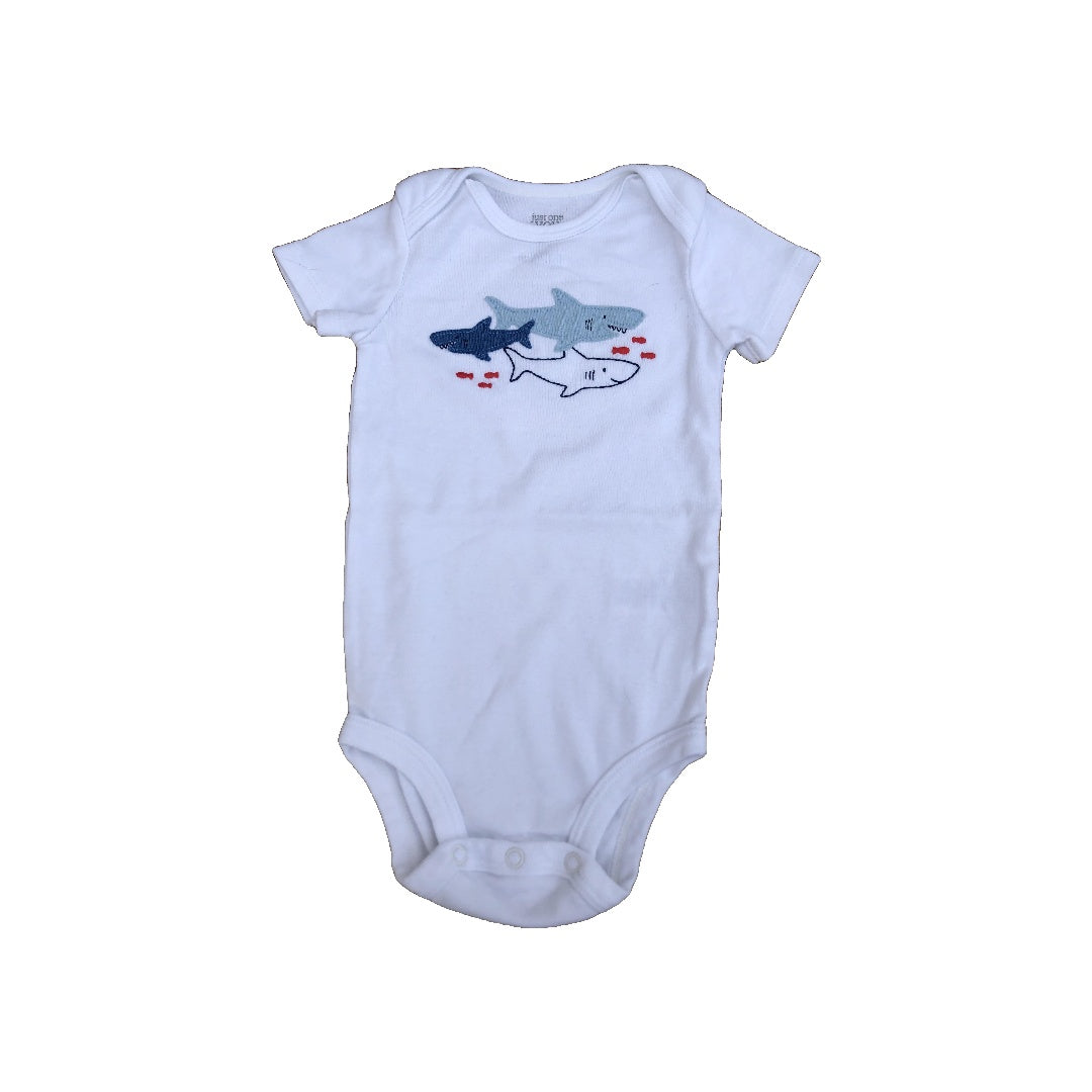 Carters Boys White | Sharks Onesie Size: 6-12 months White | Sharks