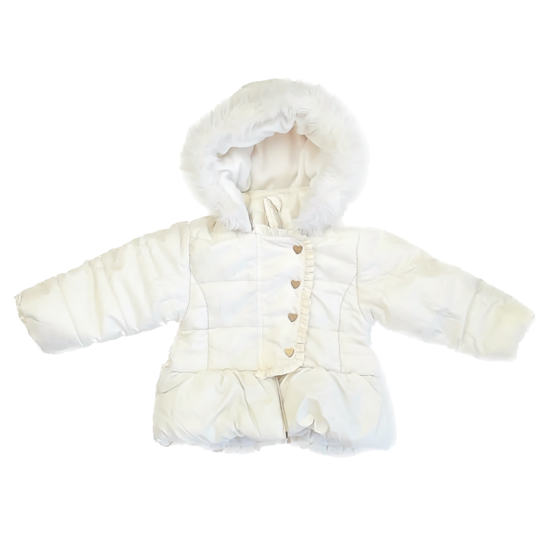 BCX Girl Girls White | Silver Winter Coat Size: 2T White | Silver