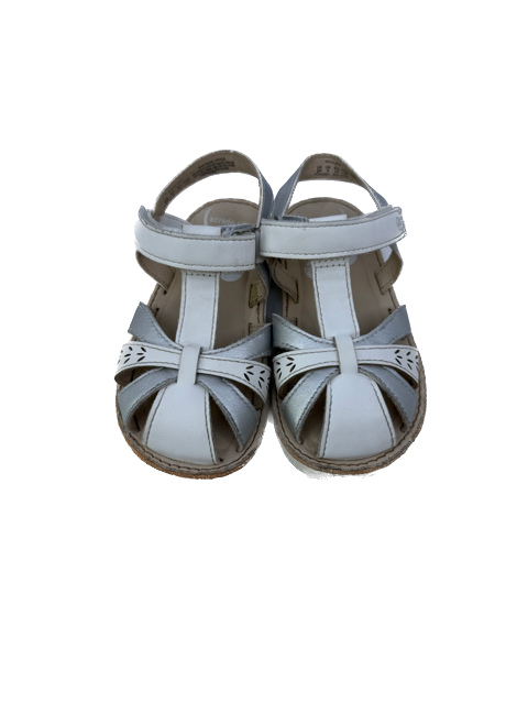 Stride Rite Girls White | Silver Sandals Size: 9 Toddler White | Silver