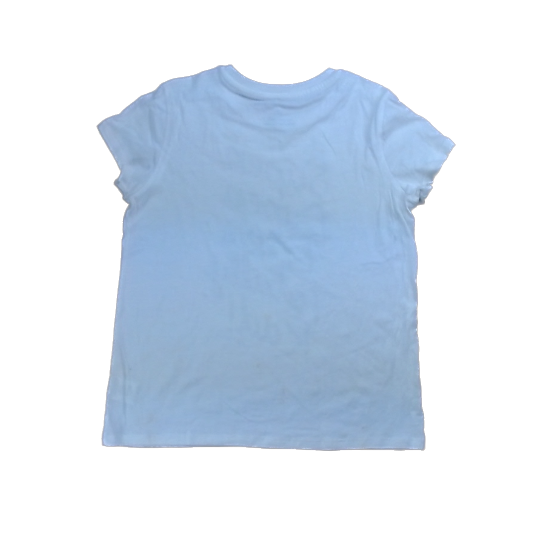 Rockets Of Awesome Girls White | Spray Painted Words Short Sleeve Shirt Size: 10 Years White | Spray Painted Words