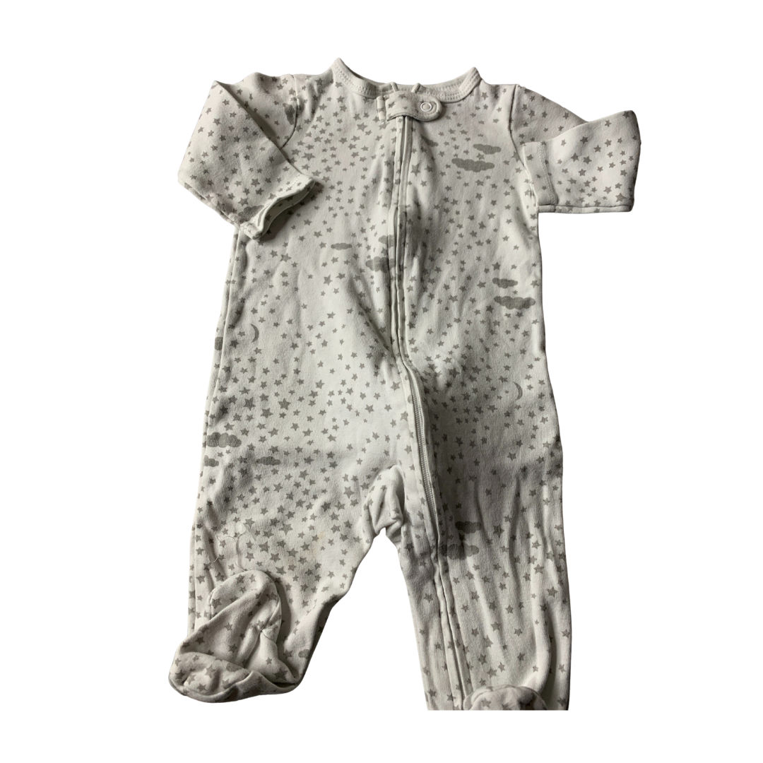 Carters Boys White | Stars Pajamas Size: 3-6 months White | Stars