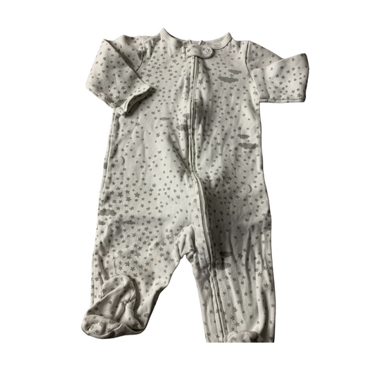 Carters Boys White | Stars Pajamas Size: 3-6 months White | Stars