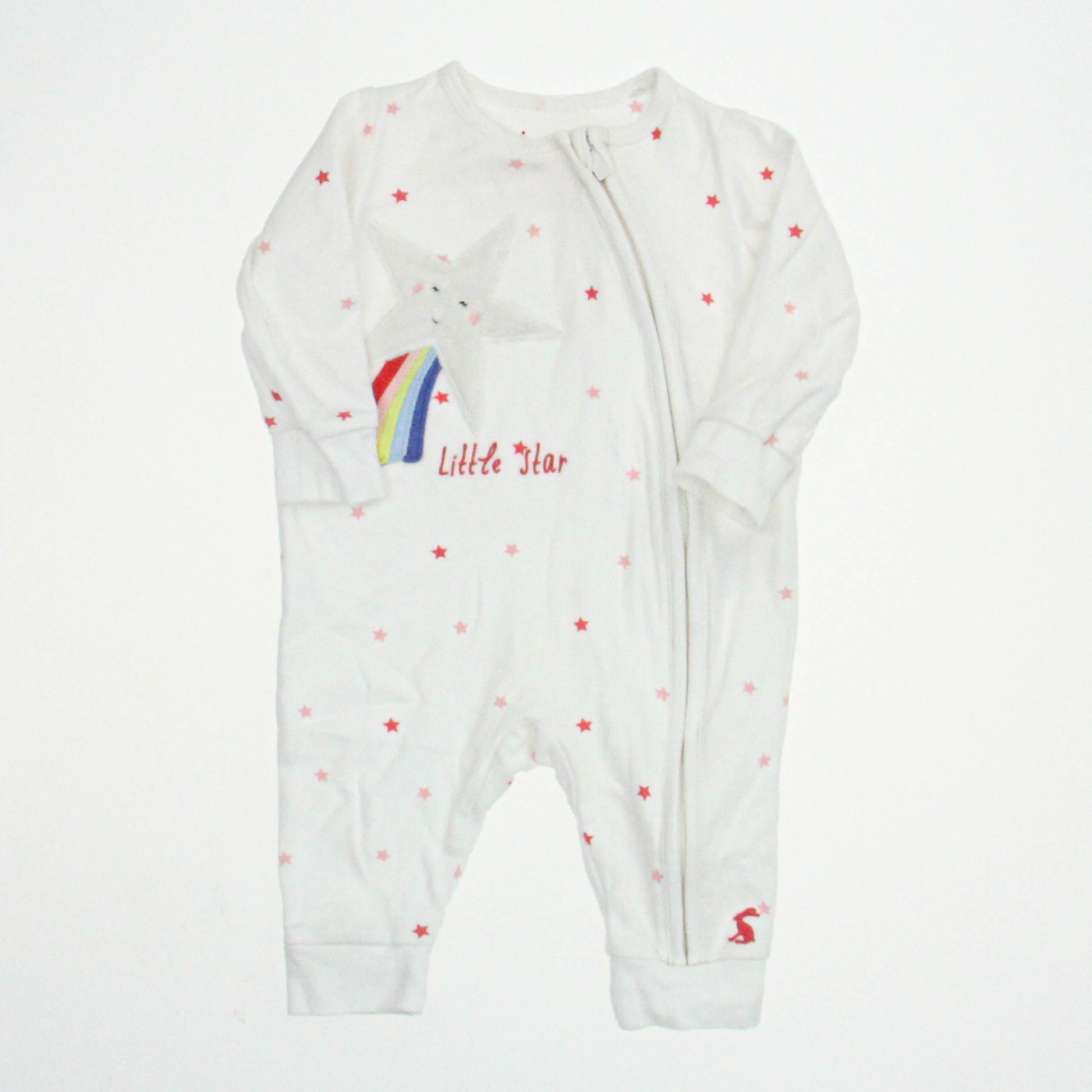 Joules Girls White | Stars Long Sleeve Outfit Size: 3-6 Months White | Stars