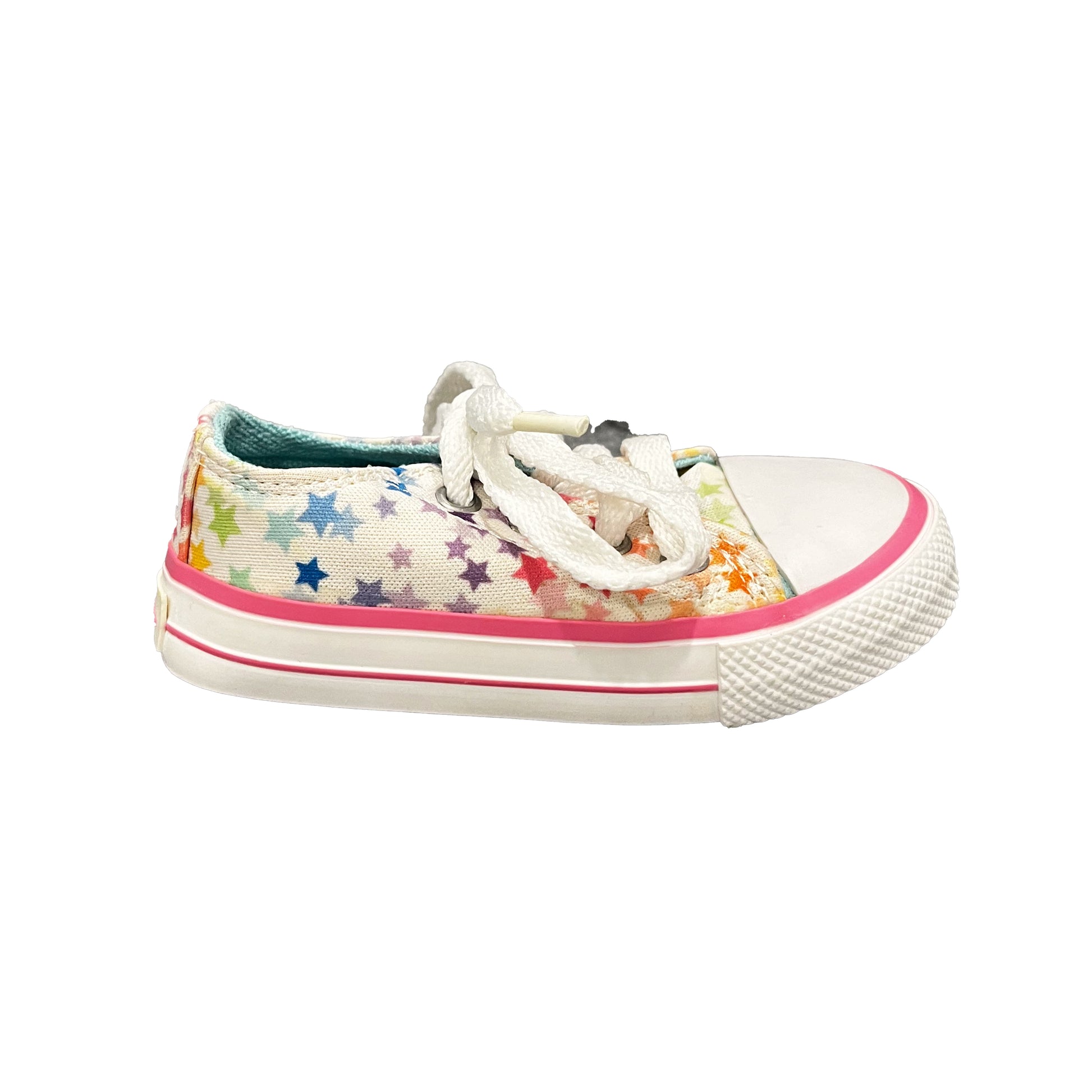 Mimi & Co Girls White Stars Sneakers Size: 4 Infant White Stars