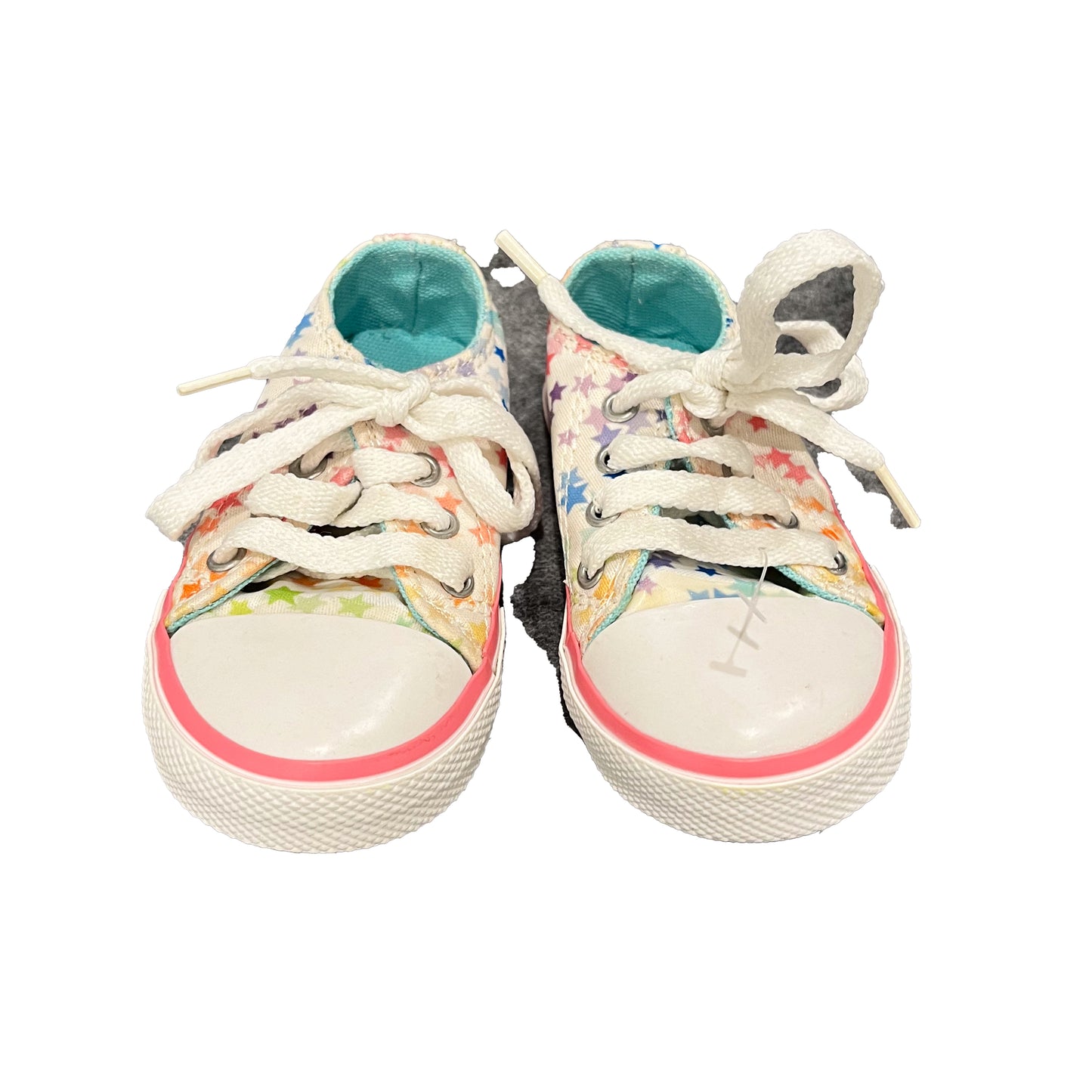 Mimi & Co Girls White Stars Sneakers Size: 4 Infant White Stars