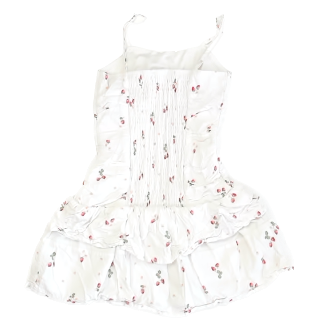Art Class Girls White | Strawberry Dress Size: M (8) White | Strawberry