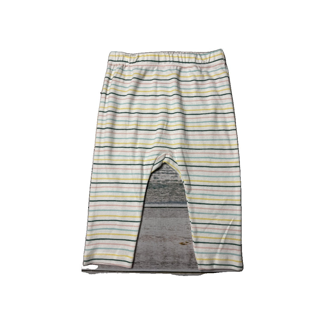 Honest co Girls White | Stripe | Light Blue | Turquoise | pink | Yellow Pants Size: 18 months White | Stripe | Light Blue | Turquoise | pink | Yellow