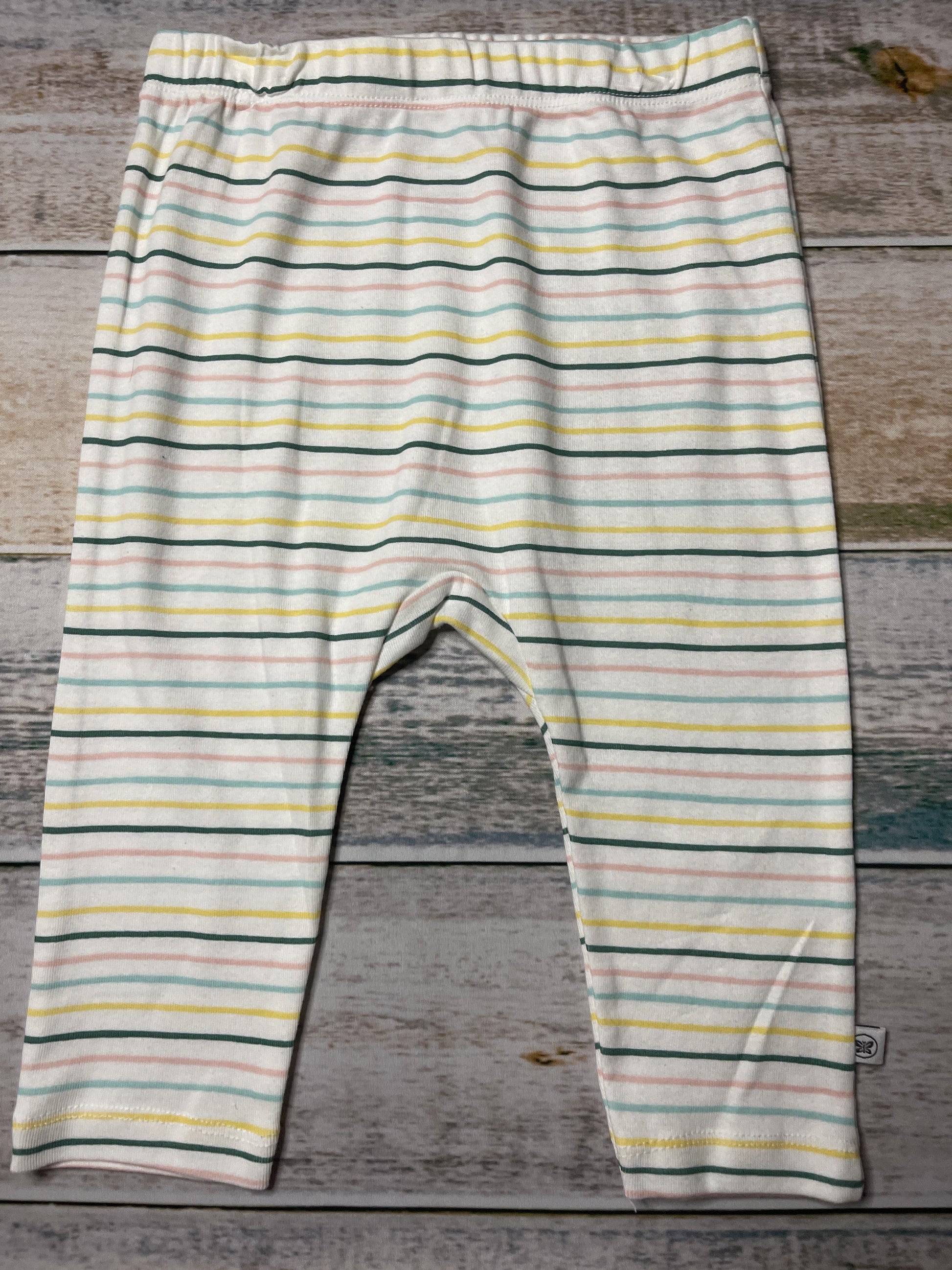 Honest co Girls White | Stripe | Light Blue | Turquoise | pink | Yellow Pants Size: 18 months White | Stripe | Light Blue | Turquoise | pink | Yellow