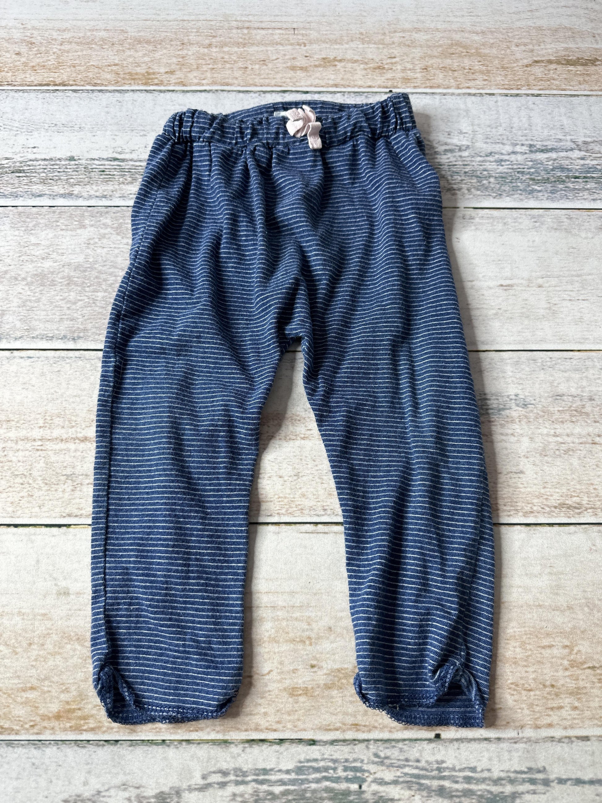 Splendid Unisex White | Stripe | Royal Blue Pants Size: 12-18 months White | Stripe | Royal Blue