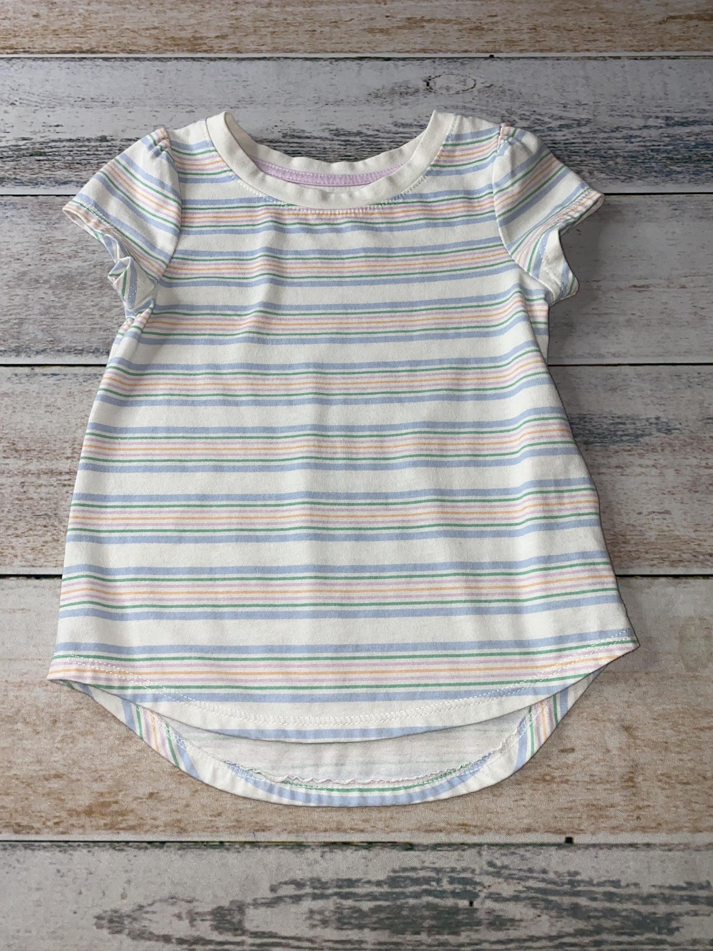 Cat & Jack Girls White | Stripe T-Shirt Size: 3T White | Stripe
