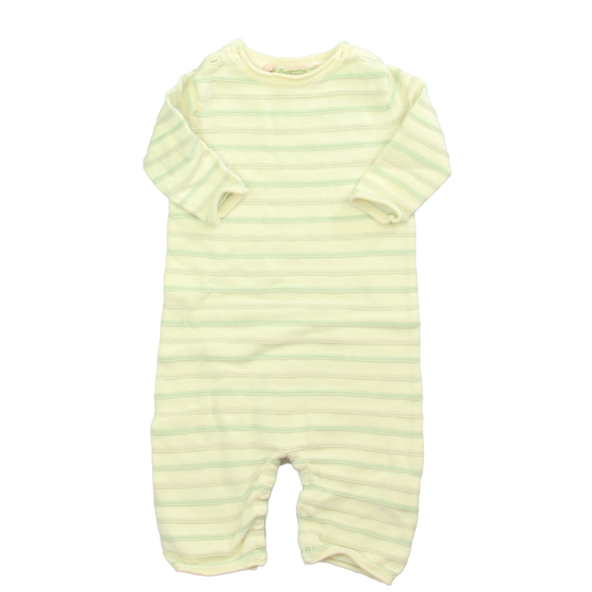 Bonpoint Boys White Stripe Romper Size: 1 Months White Stripe