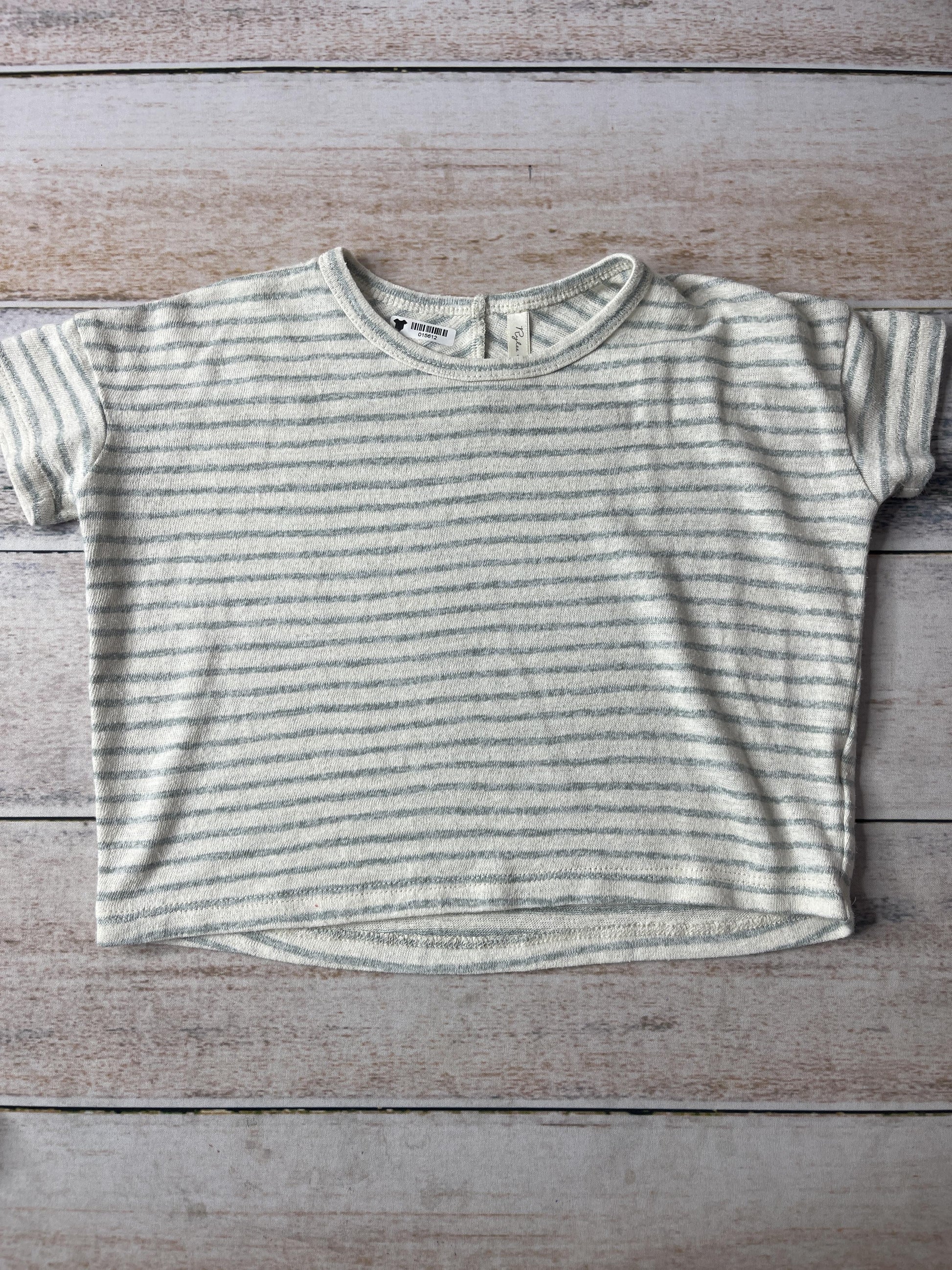 Rylee + Cru Unisex White | Stripe T-Shirt Size: 12-18 months White | Stripe