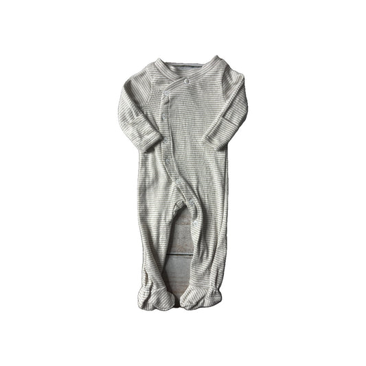 Burt's Bees Unisex White | Stripe Pajamas Size: Preemie White | Stripe