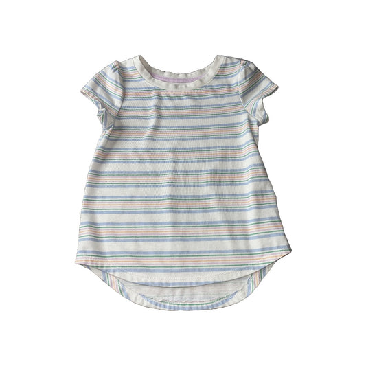 Cat & Jack Girls White | Stripe T-Shirt Size: 3T White | Stripe