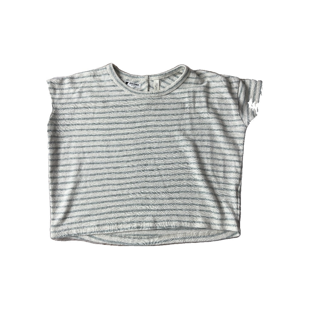 Rylee + Cru Unisex White | Stripe T-Shirt Size: 12-18 months White | Stripe