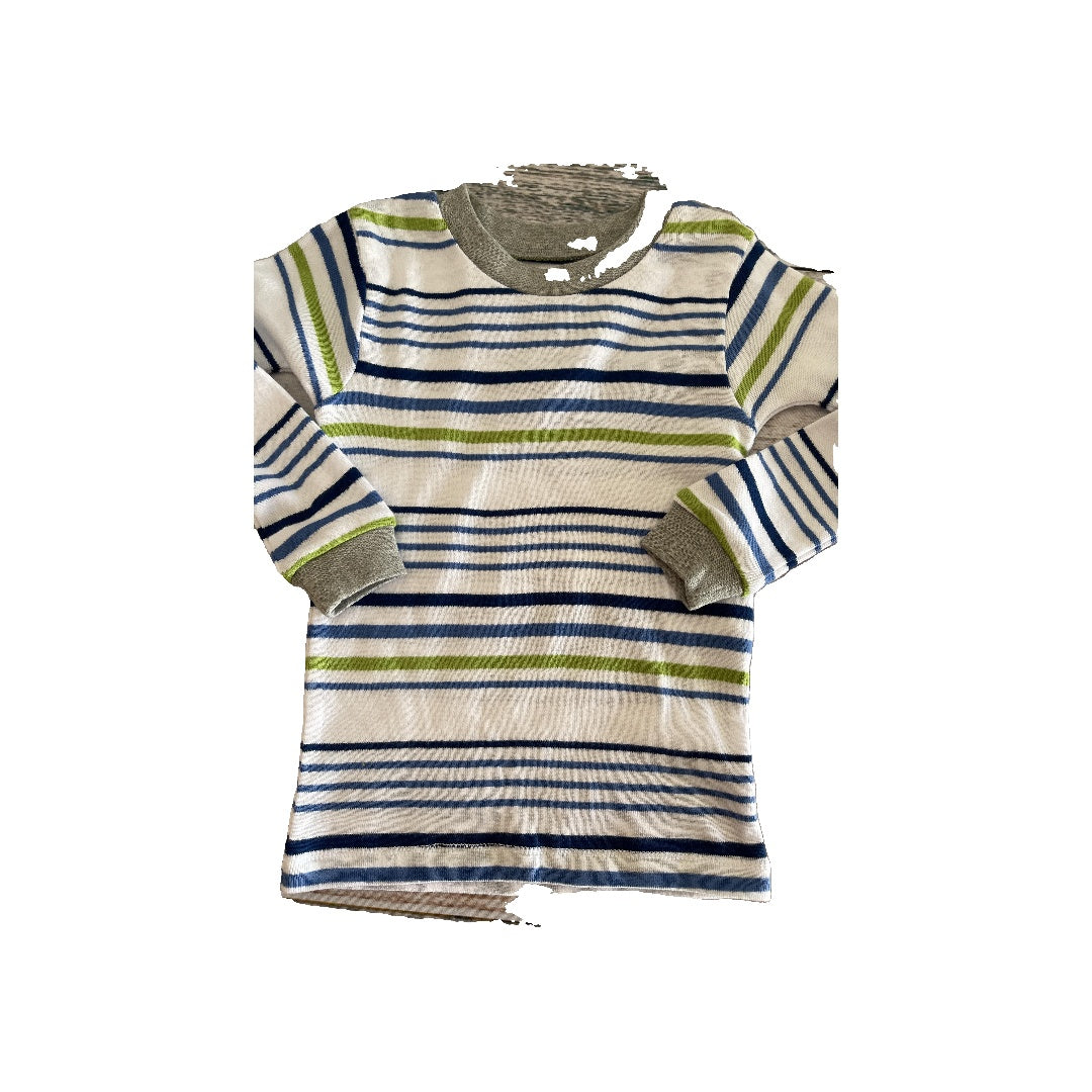 Burt's Bees Boys White | Stripe Pajamas Size: 2T White | Stripe