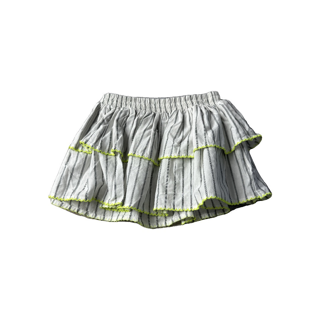 Rockets of Awesome Girls White | Stripe Skirt Size: 18-24 months White | Stripe