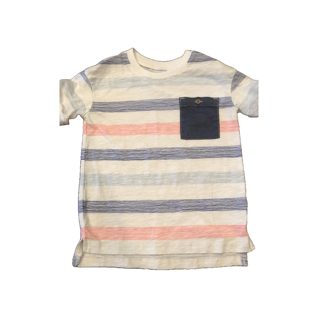 Carters Boys White | Striped T-Shirt Size: 2T White | Striped