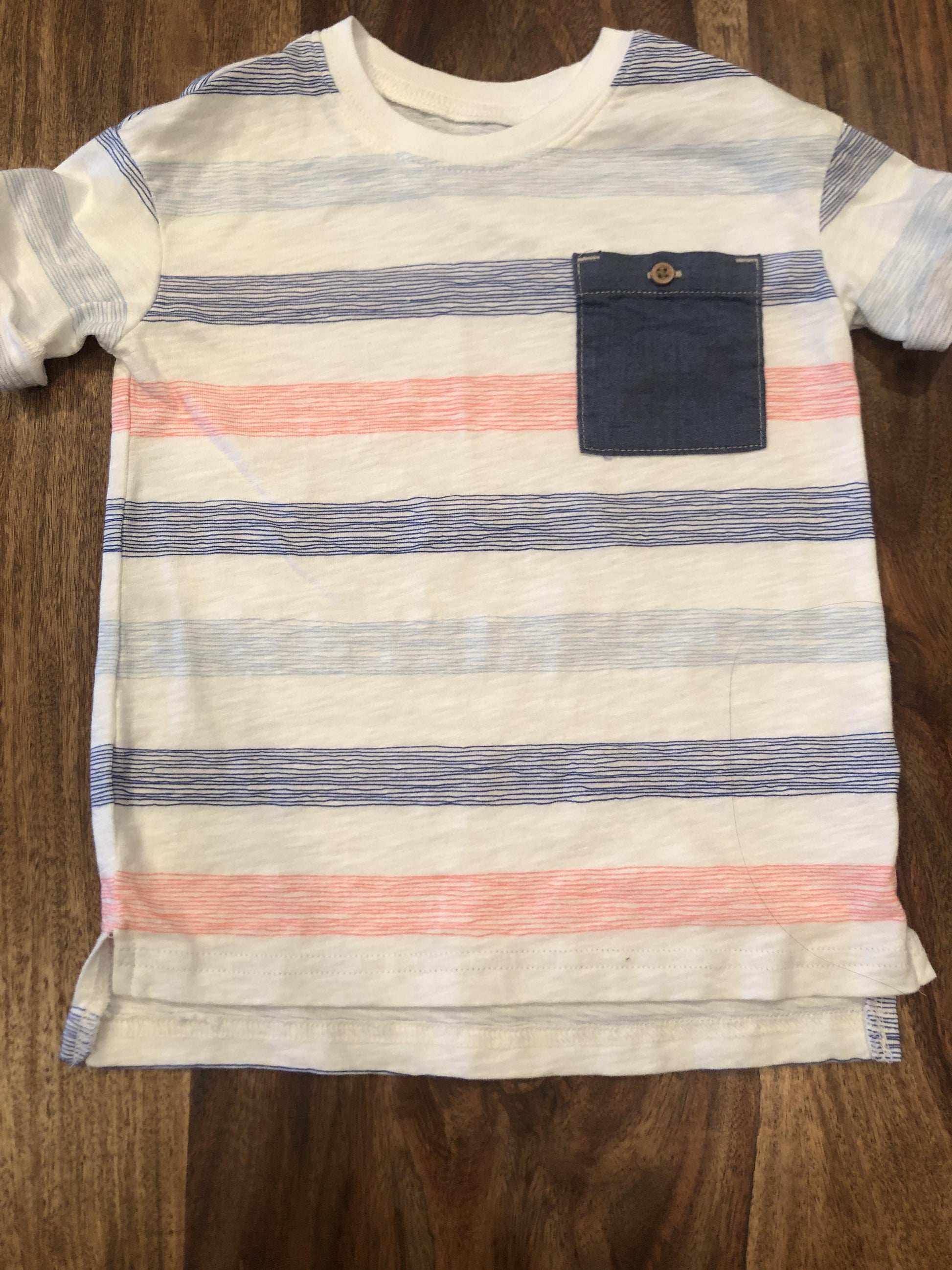 Carters Boys White | Striped T-Shirt Size: 2T White | Striped