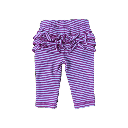 Cat & Jack Girls White | Striped Pants Size: 0-3 months White | Striped