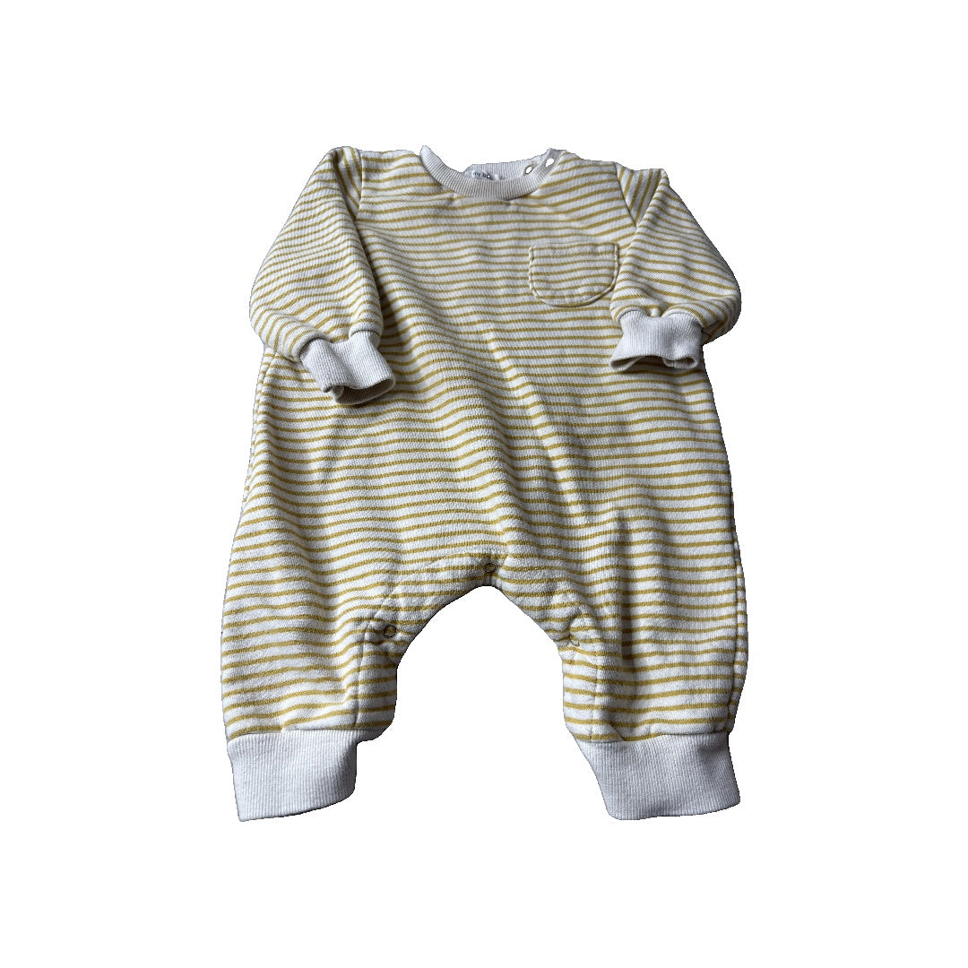My Bebe Girls White | Striped Long Sleeve Outfit Size: 6-12 months White | Striped