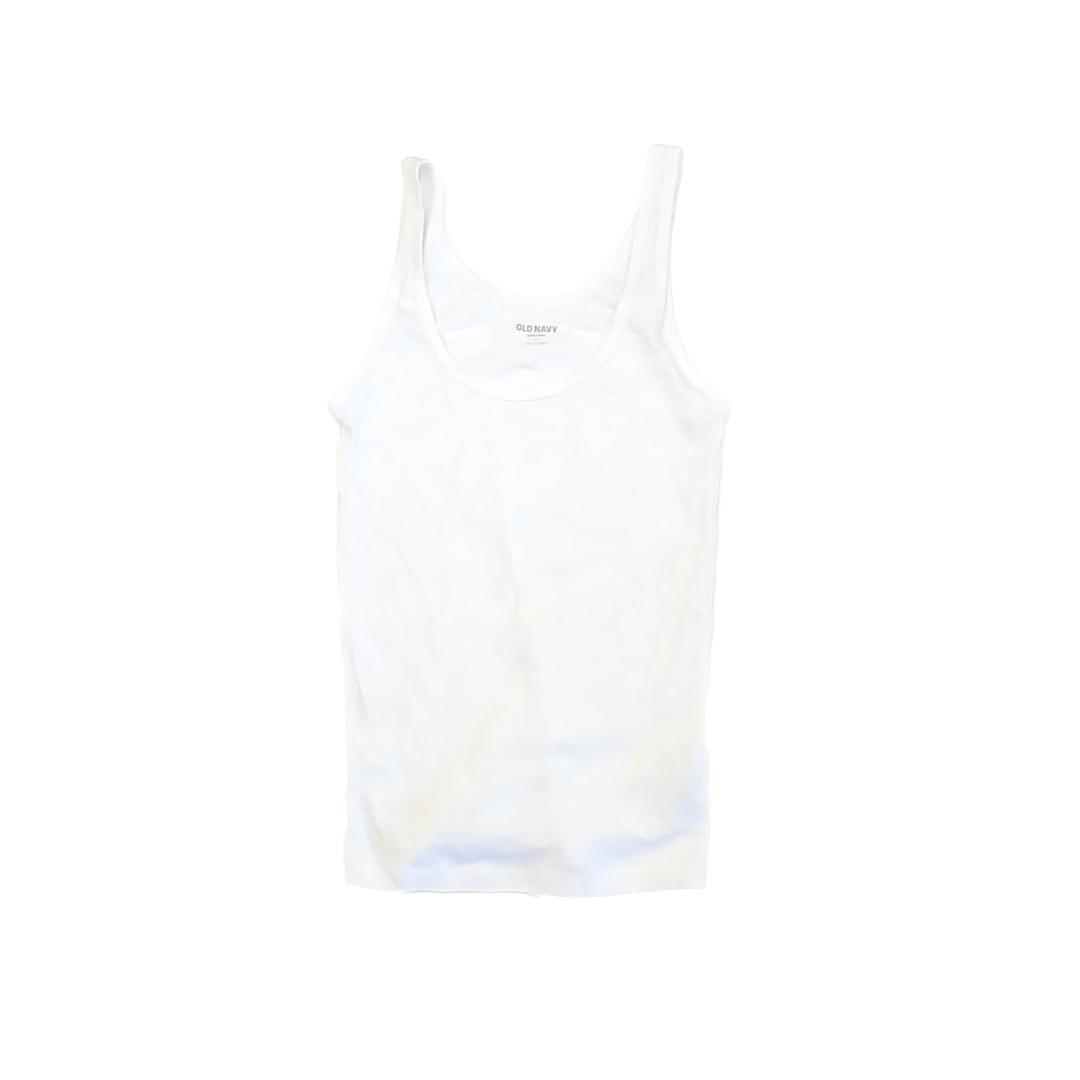 Old Navy Girls White Tank Short Sleeve Shirt Size: Adult S White Tank