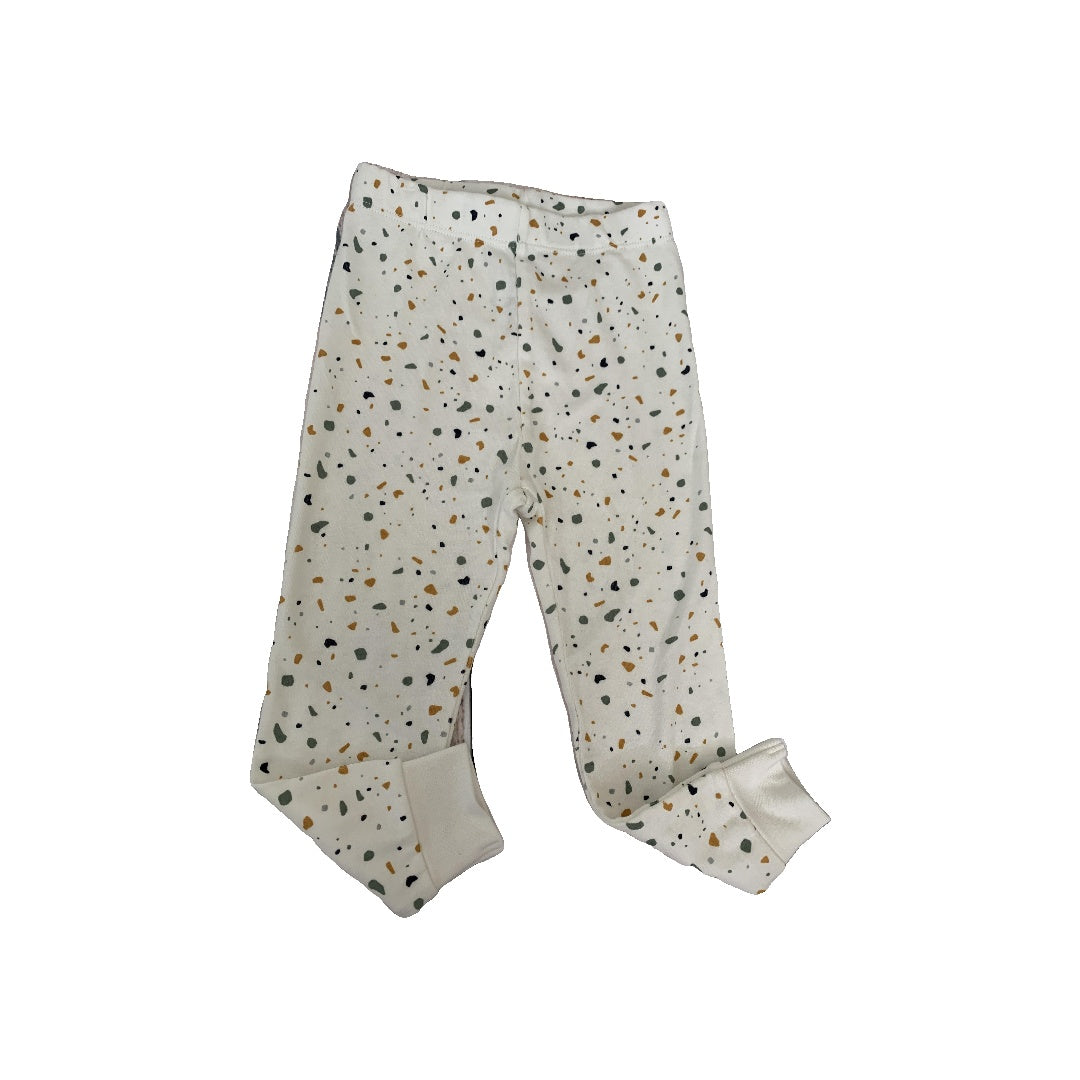 Petit Lemi Unisex White | Terrazo Pajamas Size: 24 months White | Terrazo
