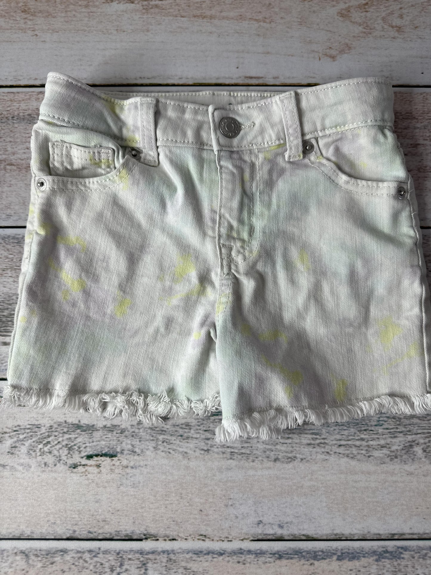 Cat & Jack Unisex White | Tie Dye Shorts Size: 6 White | Tie Dye