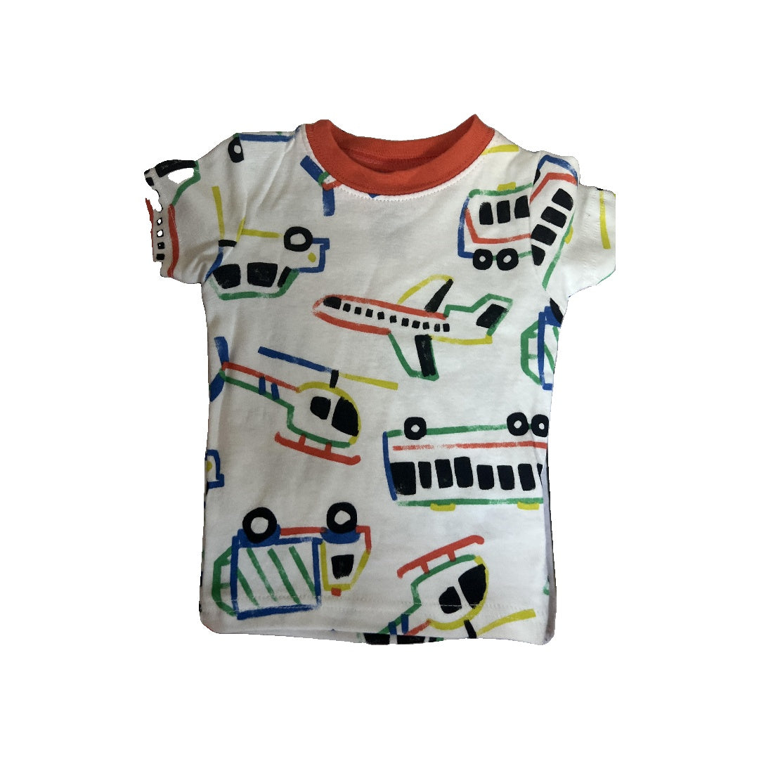Carters Boys White | Trains Pajamas Size: 6 months White | Trains