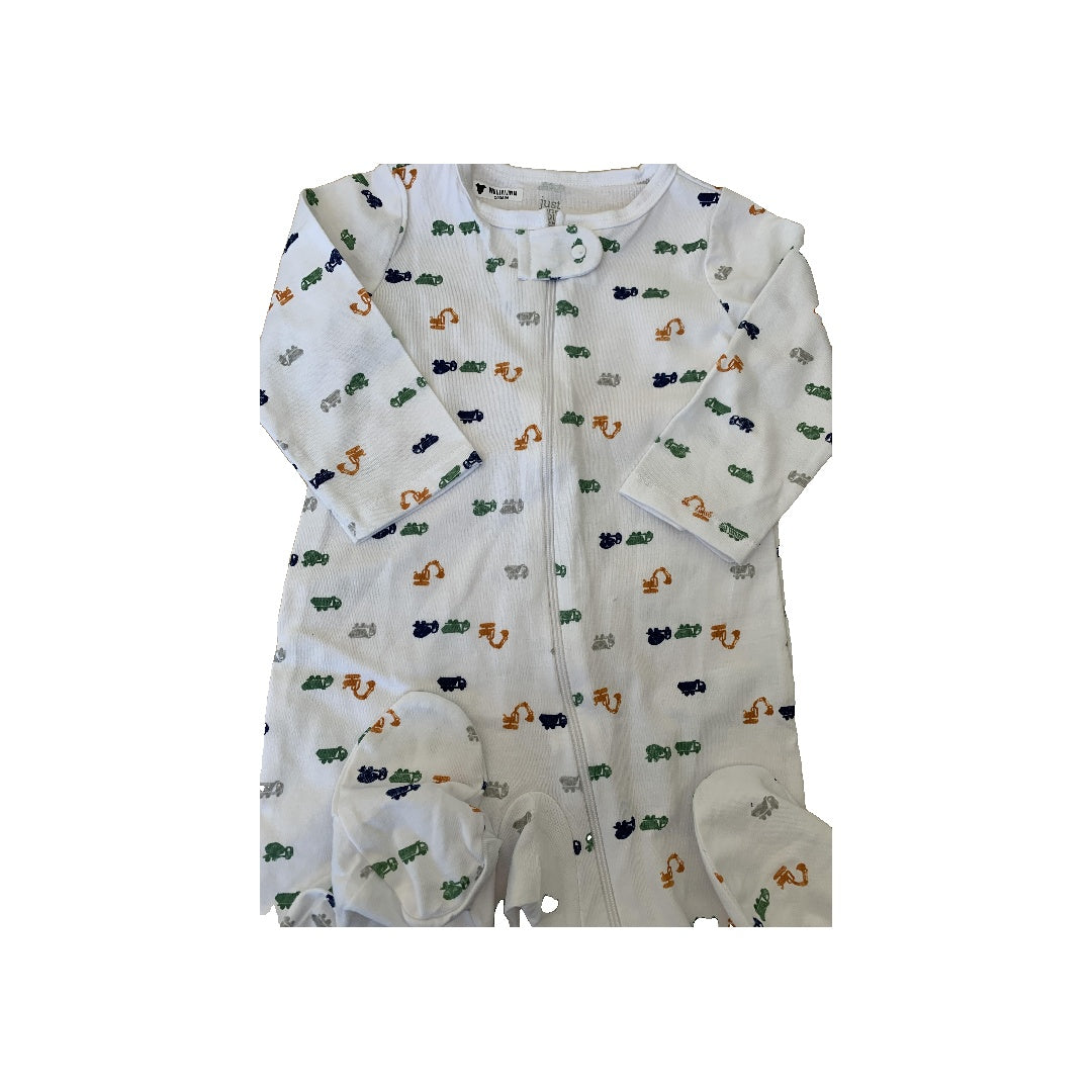 Carters Boys White | Trucks Pajamas Size: 9 months White | Trucks