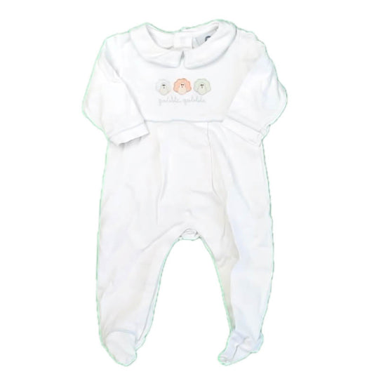 Anne Everett Rae Boys White Turkey Long Sleeve Outfit Size: 6 Months White Turkey