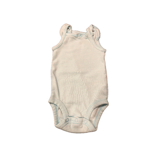 Carters Girls White | Turquoise | Striped Shirt Size: 0-3 months White | Turquoise | Striped