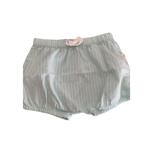 Oliver & Rain Girls White | Turquoise Shirt Size: 12M White | Turquoise