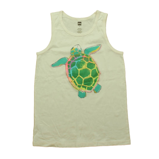 Tea Girls White Turtle Tank Top Size: 7 Years White Turtle