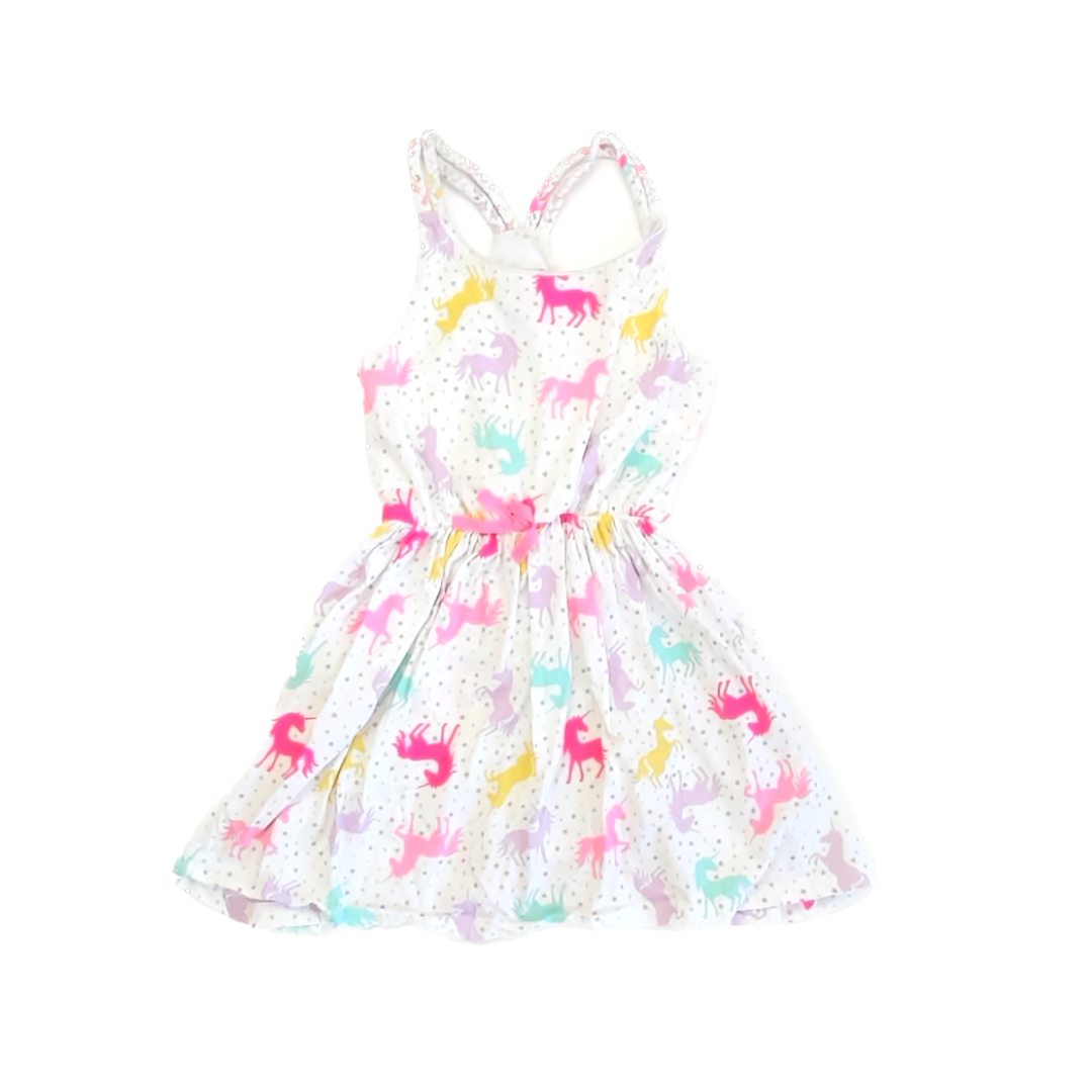 Tommy Bahama Girls White Unicorns Dress Size: 7 Years White Unicorns