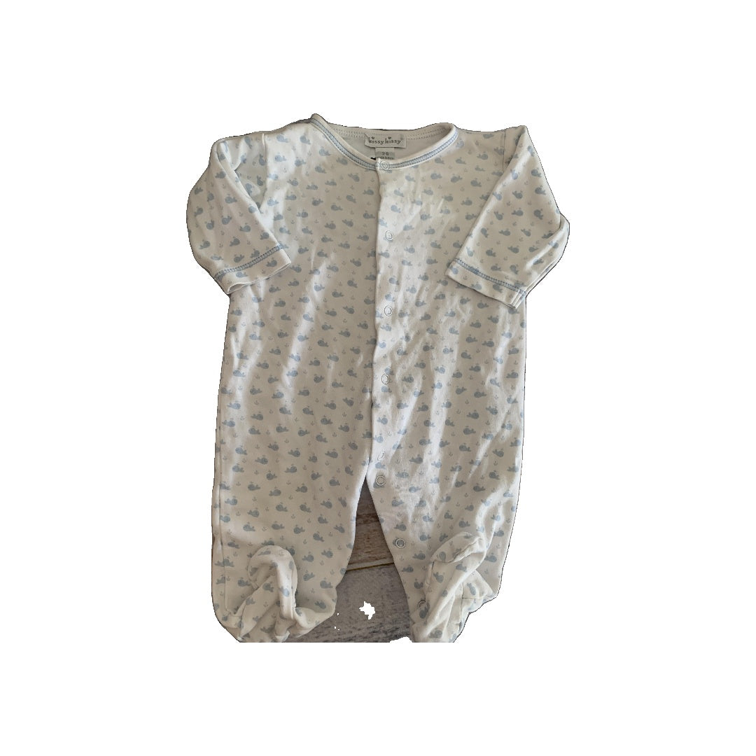 Kissy Kissy Boys White | whales Pajamas Size: 3-6 months White | whales