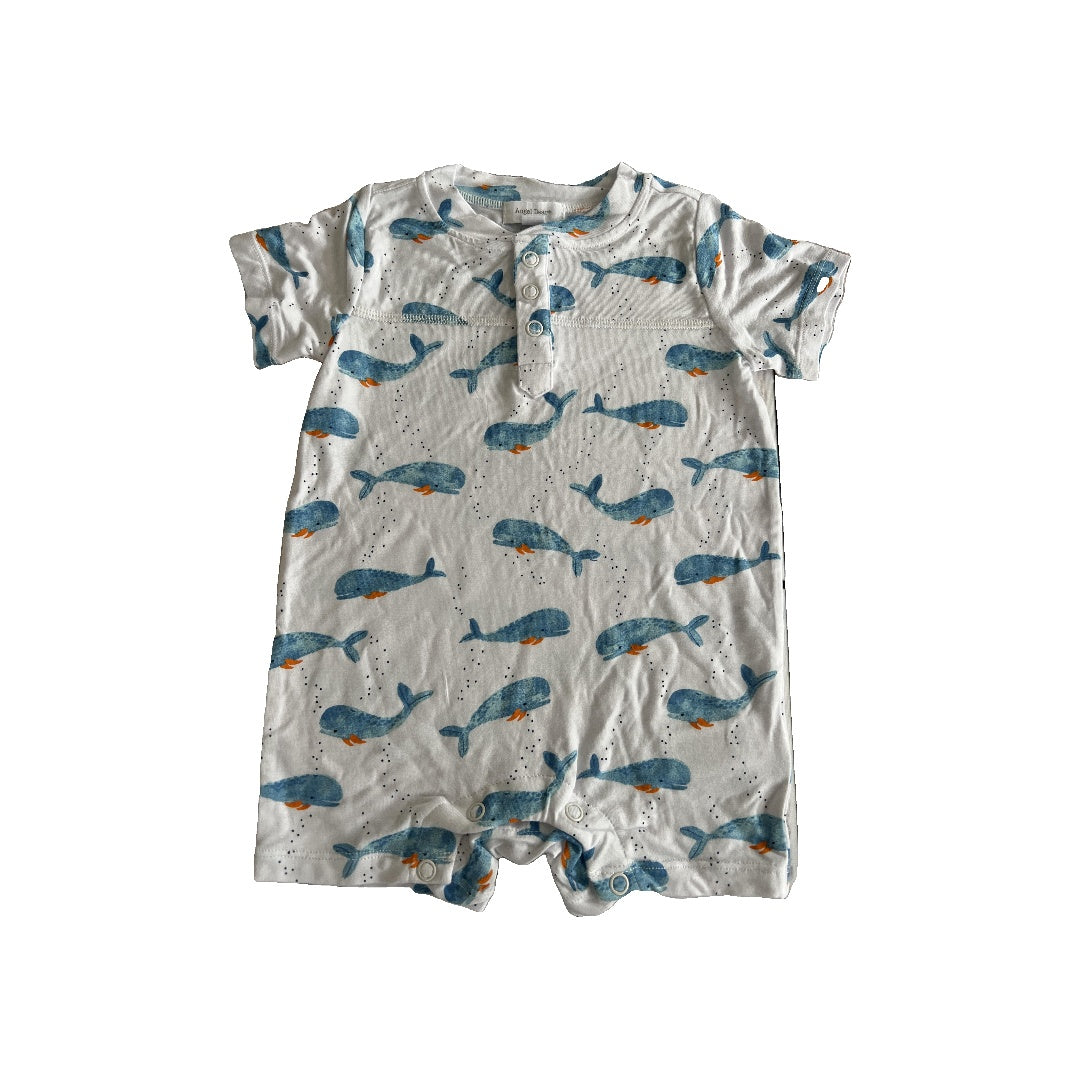 Angel Dear Boys White | whales Romper Size: 6-12 months White | whales
