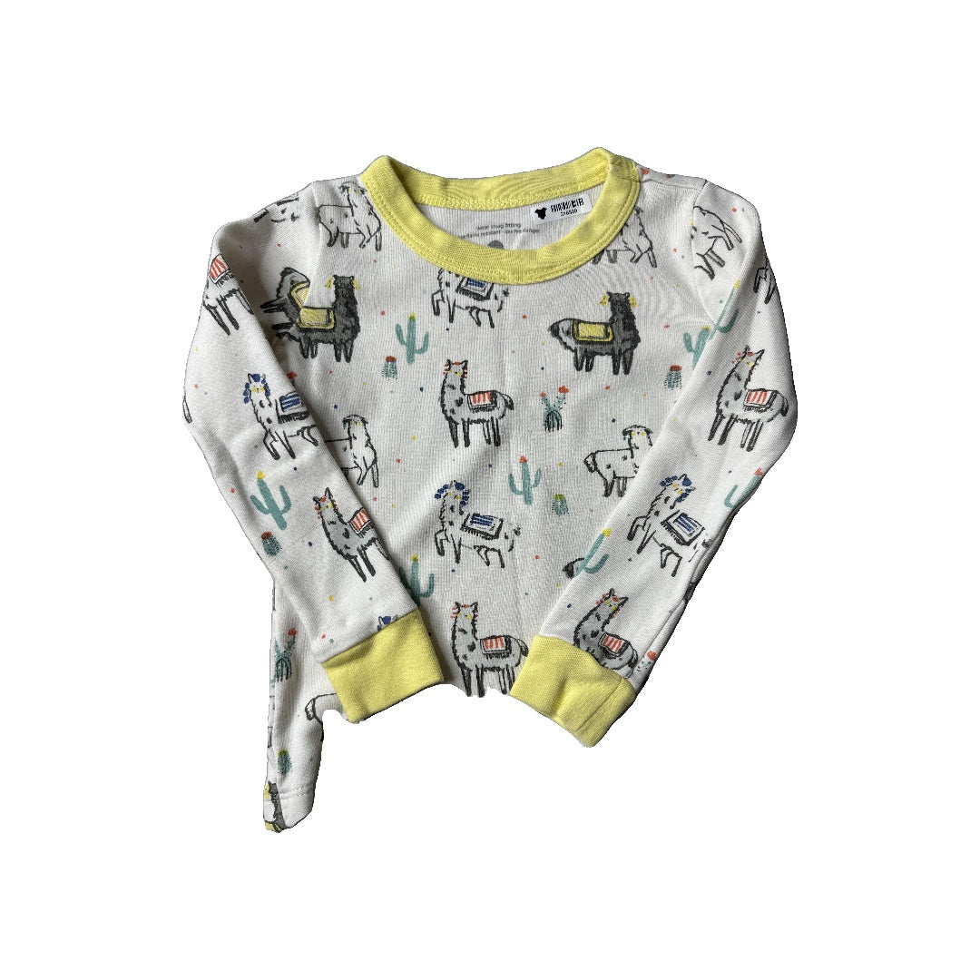 Finn + Emma Unisex White | Yellow | Blue | animals Pajamas Size: 18-24 months White | Yellow | Blue | animals
