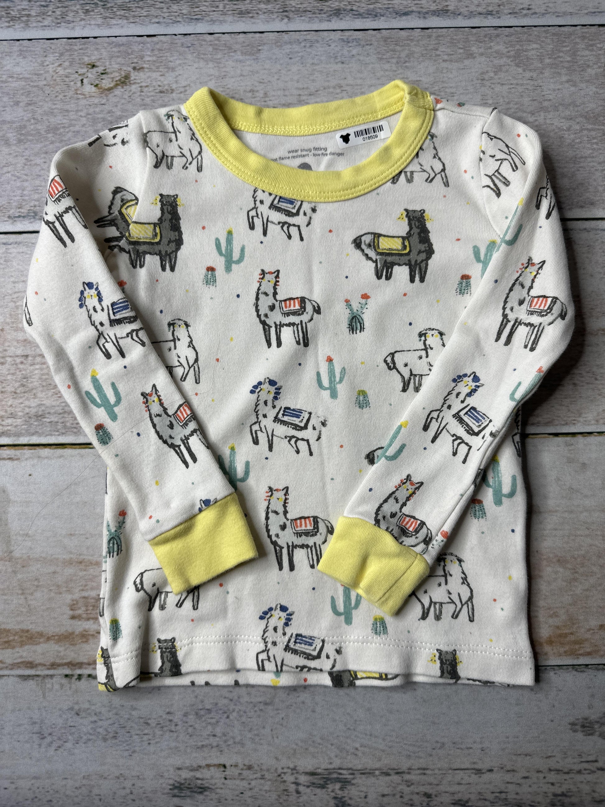 Finn + Emma Unisex White | Yellow | Blue | animals Pajamas Size: 18-24 months White | Yellow | Blue | animals