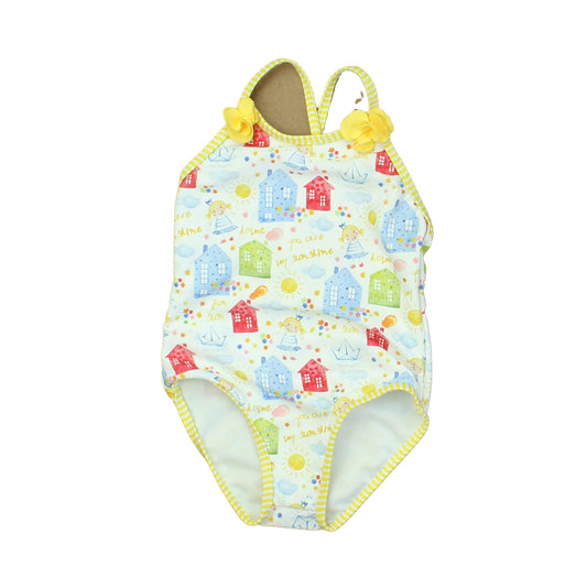 Mayoral Girls White | Yellow | Blue | Red 1-piece Swimsuit Size: 2T White | Yellow | Blue | Red