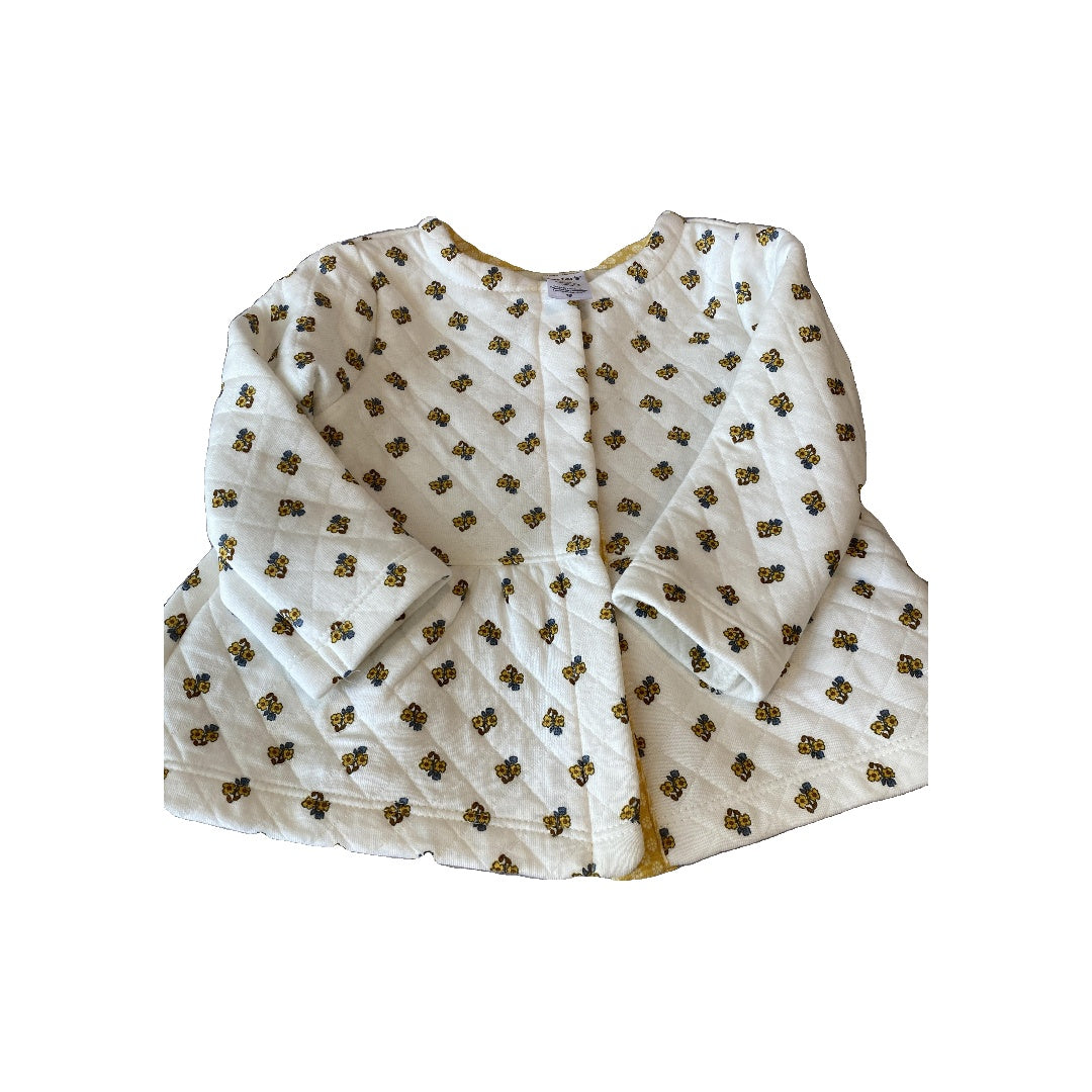 Carters Girls White | Yellow | Flowers Dress Size: 12M White | Yellow | Flowers