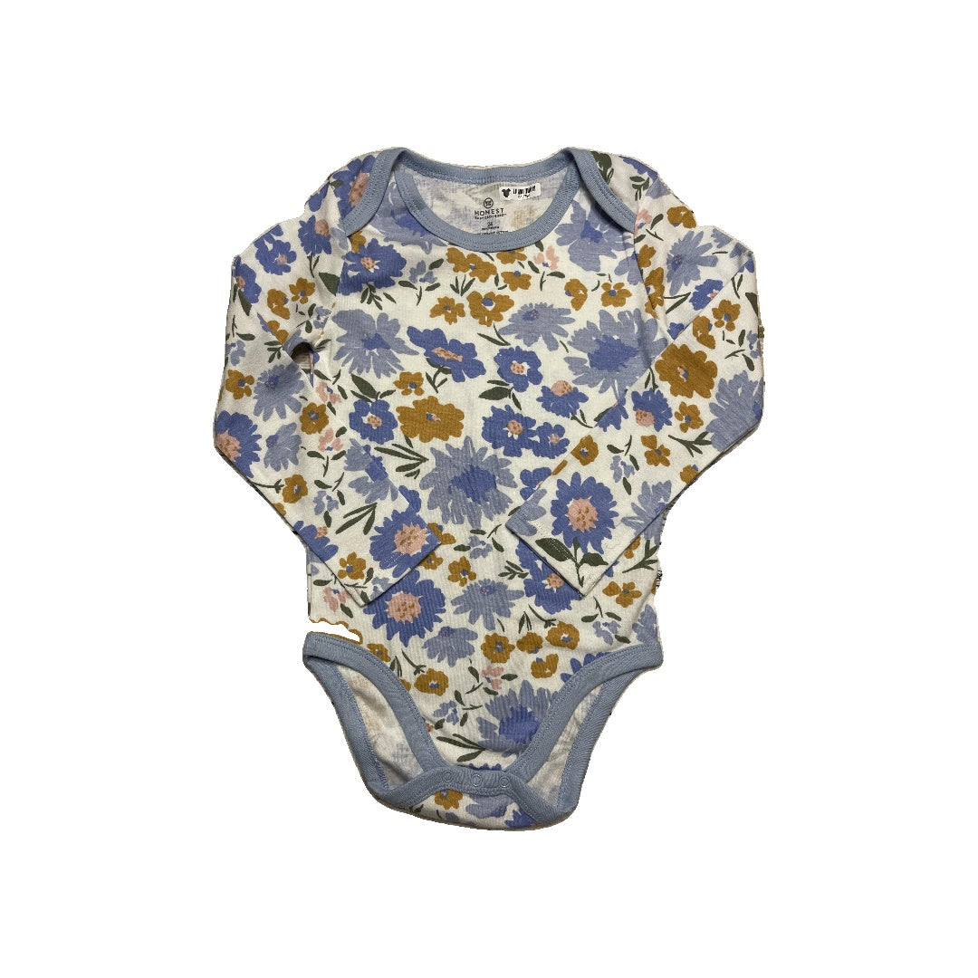 Honest Co Girls White | Yellow | Light Blue | light green Onesie Size: 24 months White | Yellow | Light Blue | light green