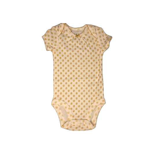 Carters Girls White | Yellow Onesie Size: 3 months White | Yellow